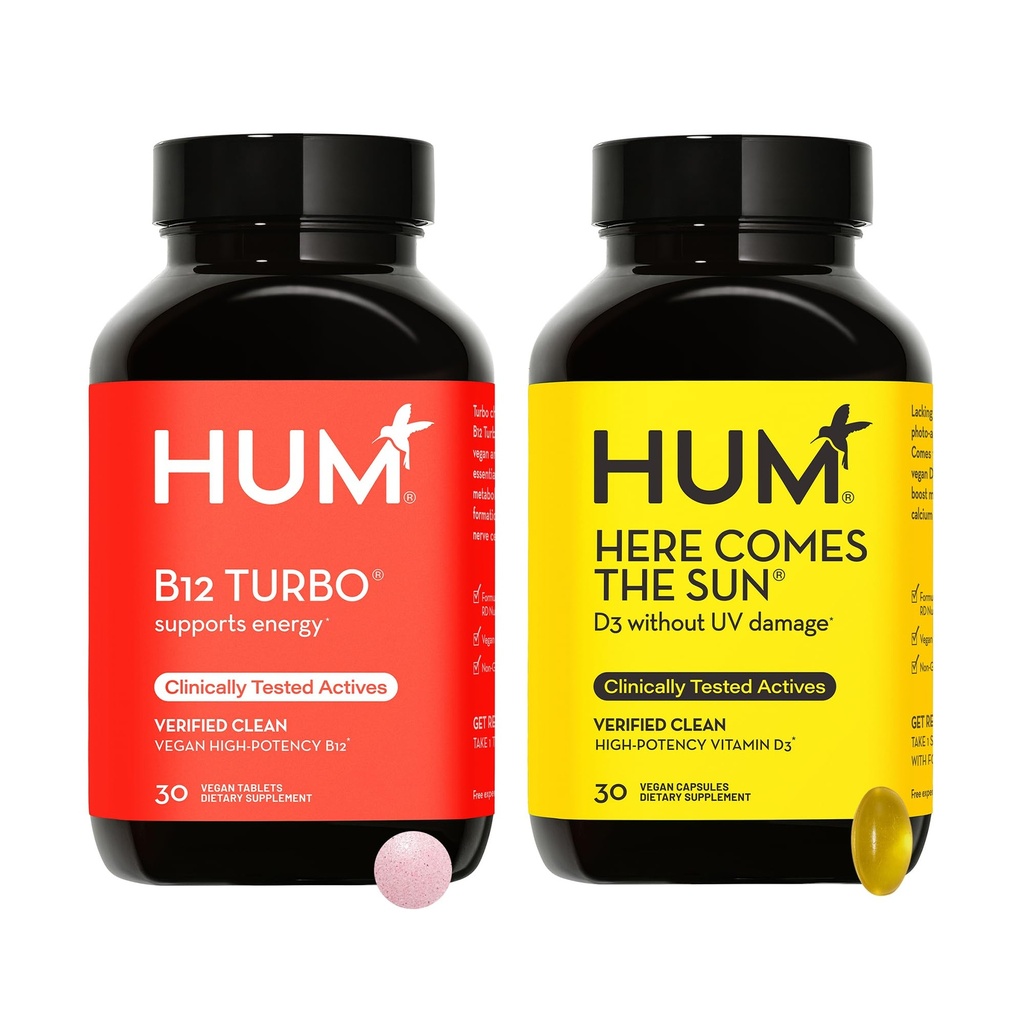 HUM B12 Turbo + Vitaman D3 de Nutriton: Heres Viene el Sol y B12 Turbo