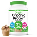 Orgain Orgain Pólvora de proteína vegana orgánica, café helado - 21g Proteína de la planta, 60 mg de cafeína, carbohidratos bajos, sin ingredientes de lactosa, sin azúcar añadido, no fuma, para sacudidas " , 2,03 lb