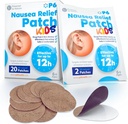 P6 Motion Patches para niños - All Natural Sea Sickness Patches for Cruise and Car - Non Drowsy Motion Patch for Children - Safe Motion Sickness Patch for Travel