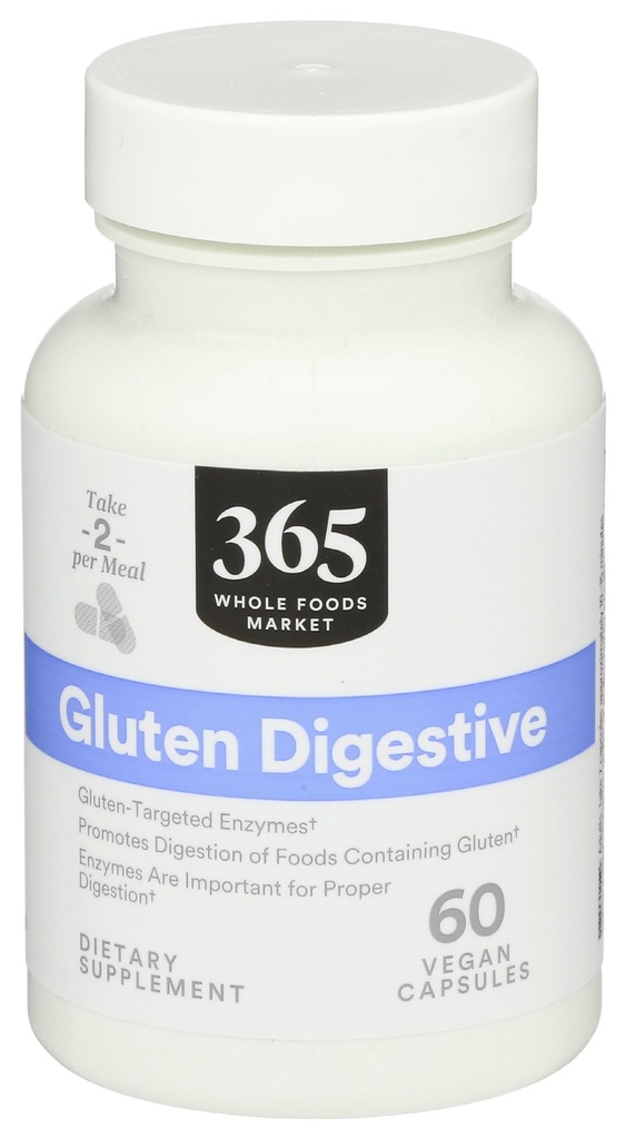 365 por Whole Foods Market, Enzymes Gluten Digestive, 60 Cuenta