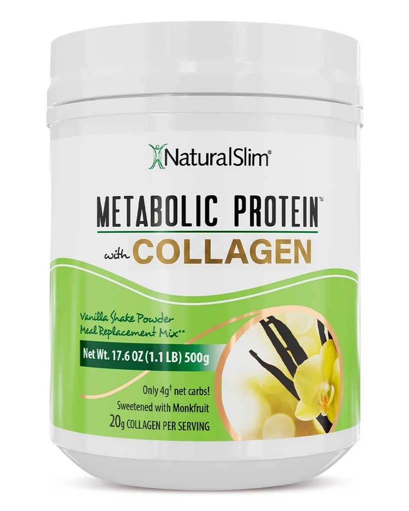 Polvo de proteína metabólica con Collagen, Whey Protein Powder Shake, Collagen hidrolizado con L-Glutamina para soporte metabólico, Digestión, Esquía, Conjuntos &amp; Muscle, Reemplazo de carne baja, 17.06 oz