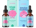 JoySpring Daily Multivitamin with Burdock Root & Elderberry Bundle ¦ Kids Vitamins Naturally Sourced, Non-GMO, Non-Alcoholic Liquid Formula, Immunity Health Support  Vegan &amp; Vegetarian Supplements