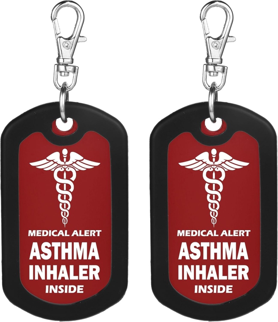 Tag-Red Medical Alert Zipper Pull Bag