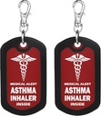 Tag-Red Medical Alert Zipper Pull Bag