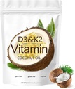 2-en-1 Vitamina D3 K2 Suplemento Softgel, 10000 UI VIT D3 + 200 MCG Vitamin K2 (180 Pcs)