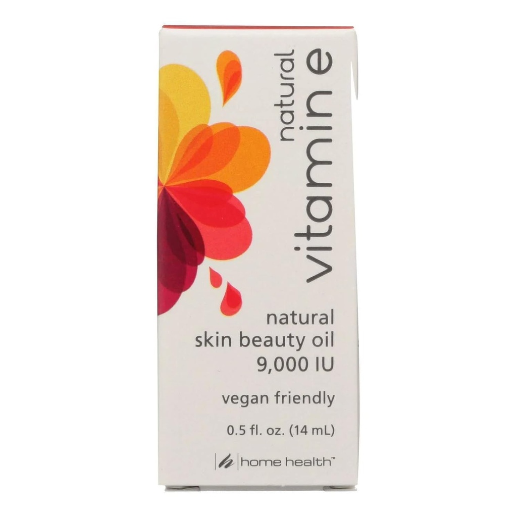 Home Salud Natural Vitamina E, Skin Beauty Oil 9000 UI, 0,5 onzas