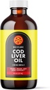Aceite de hígado de bacalao de NGL - islandés silvestre - 1,100 mg Omega-3 + vitamina natural A & D - Corazón y salud cerebral, soporte conjunto 8 Fl Oz