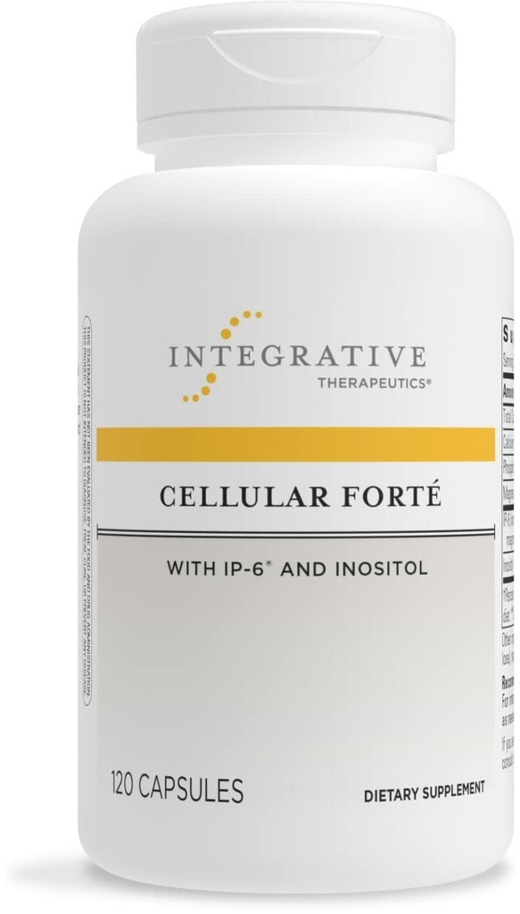 Terapéutica Integrativa Forte Celular - Suplemento Inositol para Sistema Inmunitario " Apoyo a la Salud Celular* - Contiene IP-6 - Vegan, sin gluten " sin lácteos - 120 cápsulas (60 piezas)