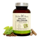 Botas herbales Pure Orgánica Valerian Root Capsules - 900 mg - Non-Habit Forming with no Melatonin, Non-GMO - 60 Conde Vegan Capsules, Herbal Suplemento