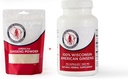 Dairyland American Ginseng Powder 4 oz y Capsules 75 ct Pack of Wisconsin Ginseng – Direct from Farmer to Consumer