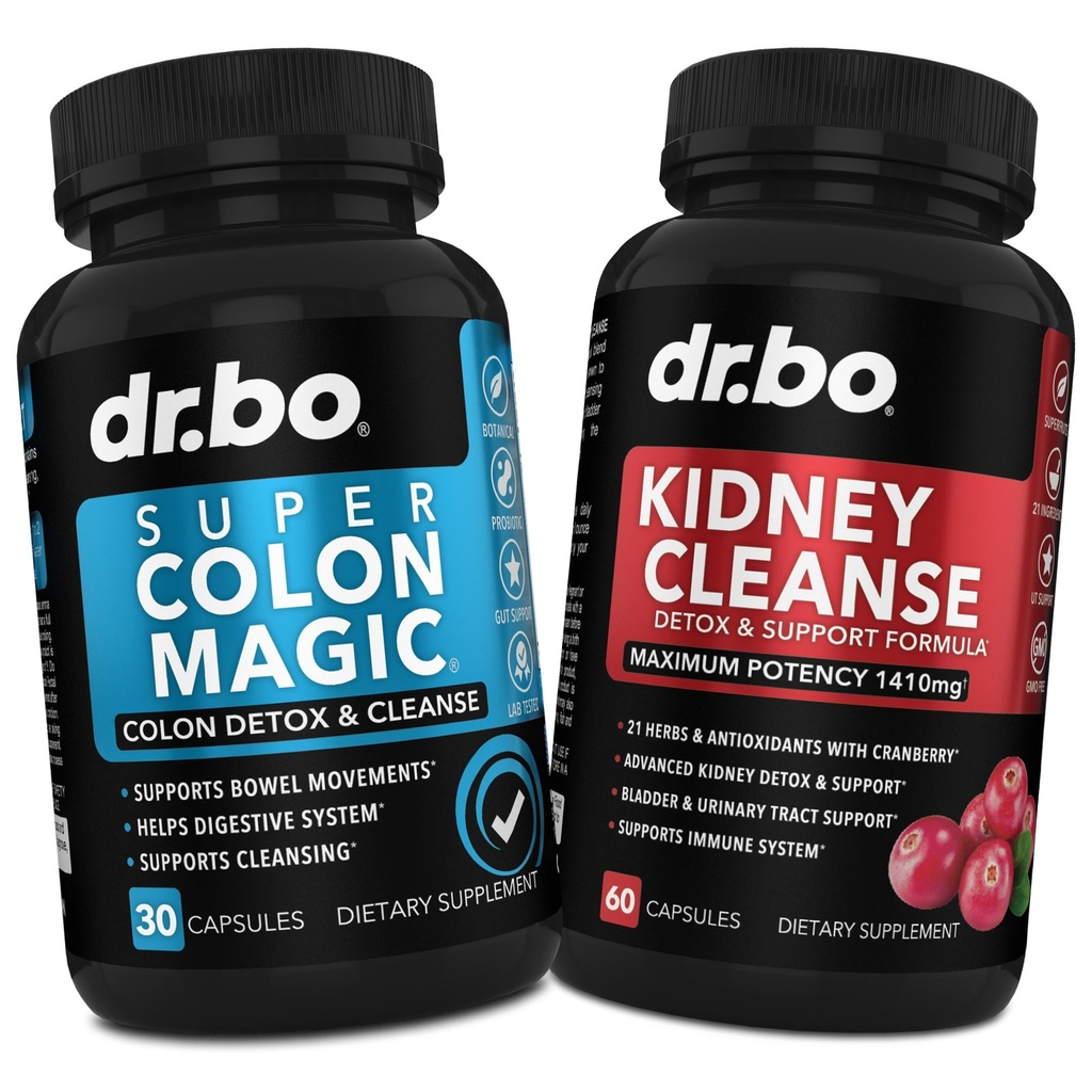 Colon Cleanser Detox " Kidney Cleanse - 15 días Colon Cleanse Pills Probiótico " Kidney Detox Support Supplement Cranberry - Bowel Movement Supplements for Intestinal Stomach Bloating Gut & Kidneys