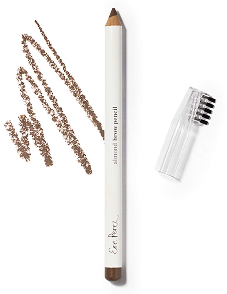 Ere Perez - Pluma de cejas natural de almendras tóxico apoya el crecimiento, la larga duración, la cobertura completa ← Aceite de coco + vitamina E  durable Vegan, la belleza libre de crueldad, limpia (Perfect, 0.04 oz tención 1.1 g)
