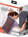 Almohadilla de calefacción por afeitado Plancha de calefacción eléctrica iluminada con vibraciones de masaje, 9 configuraciones- 3 calor, 6 masajes- 18 combinaciones relajantes, 12" x 24", 4 libras