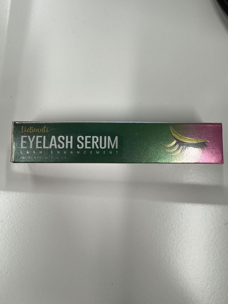 VieBeauti 3 mL Green Dual-Action Lash &amp; Brow Revitalizer – Amplificar la longitud, densidad y volumen