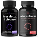 NutraChamps Liver Cleanse Capsules y Kidney Cleanse Capsules 2 Pack Bundle
