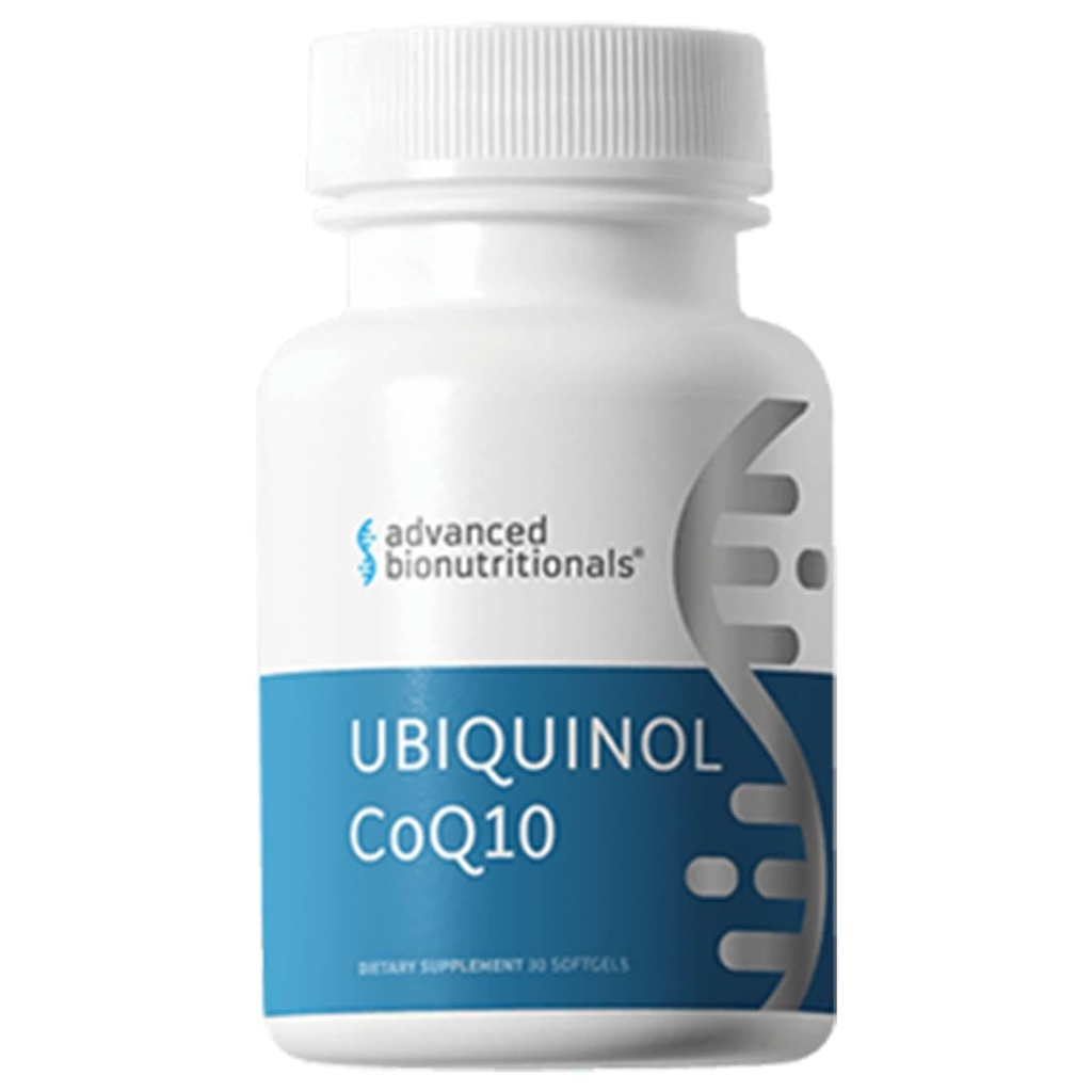 Bionutritionals avanzadas Ubiquinol CoQ10, Aumento de la producción de energía, suplemento de antioxidante natural, fabricado en EE.UU., 30 Softgel
