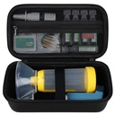 Caso de carga de Elonbo para Asma Inhaler, Inhaler Spacer para niños y adultos, Máscaras, Inhaler Holder Asthma Travel Organize Bag, Pocket Fits Alergy Meds, Ventolin Inhaler, Black (Case Only)