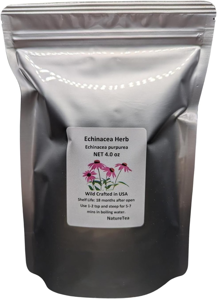 Echinacea Herb - Echinacea purpurea hoja C/S 100% de la naturaleza (1 oz)