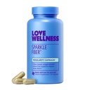 Love Wellness Sparkle Fiber ¦ Fiber Supplement with Digestive Enzymes TEN Greens Superfood Powder " Psyllium Husk Powder ← Promueve la Salud Gut para las Mujeres