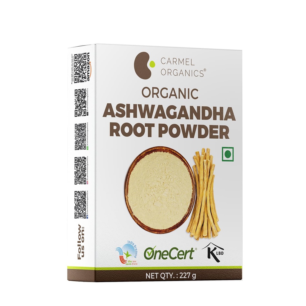 ORGANICS CARMEL Orgánica Aswagandha Root Powder (8 Oz o 227g/0.5 Lbs) USDA Certified. Lab Tested, Non GMO &amp; Gluten Free ← Withania Somnifera de India