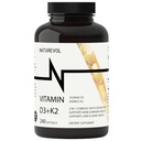 Vitamina D3 + K2 con aceite de coco - D3 10,000 UI & K2 (MK-7) 200 mcg ← 2-en-1 Soporte de alta potencia para la salud ósea e inmunitaria TEN Easy to Swallow ← Non-GMO, Gluten &amp; Soy Free - 240 Softgels