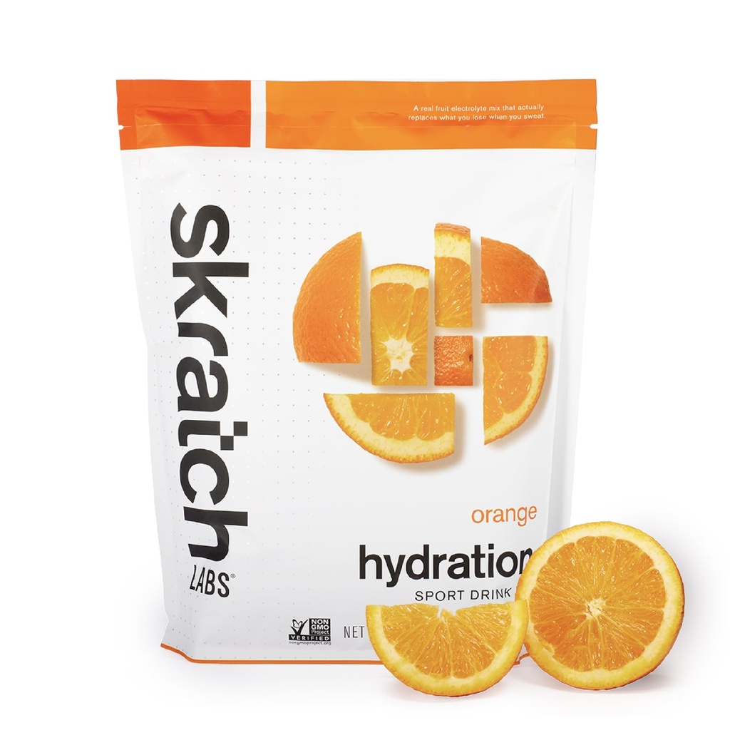 Skratch Labs Hydration Powder ← Sport Drink Mix ← Electrolytes Powder for Exercise, Endurance, and Performance ← Orange ← 60 Servings ← Non-GMO, Vegan, Kosher