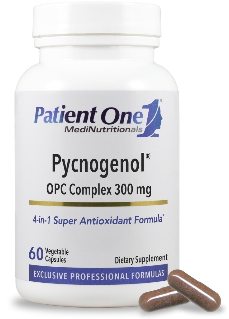 Pacientes Un Pycnogenol Complejo OPC 300mg ← Suplemento para apoyar la salud vascular y el envejecimiento saludable*