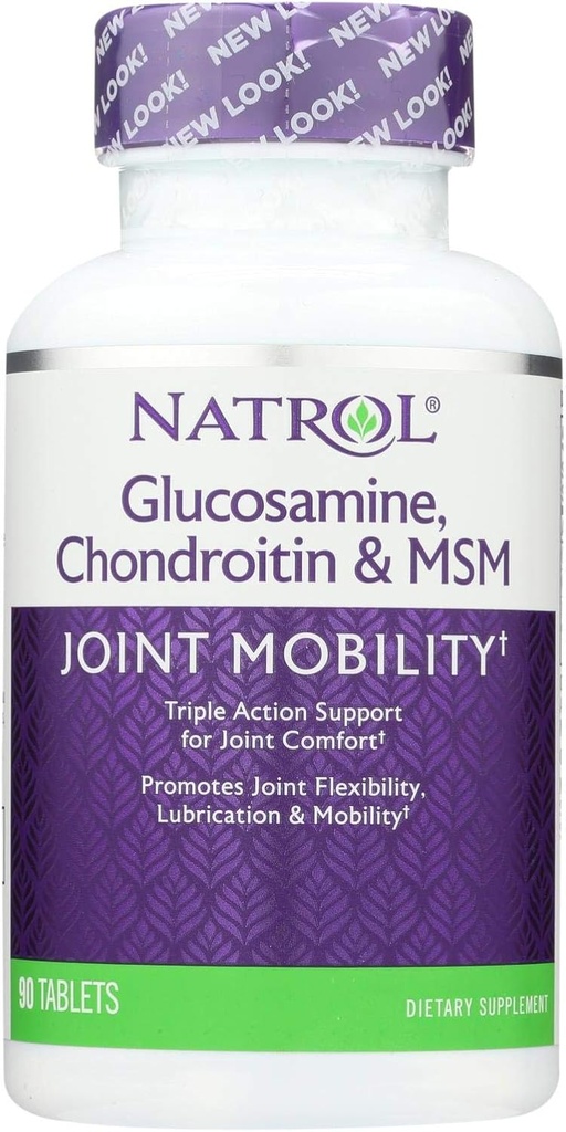 Natrol Glucosamine Chondroitin y MSM - 90 Tablets