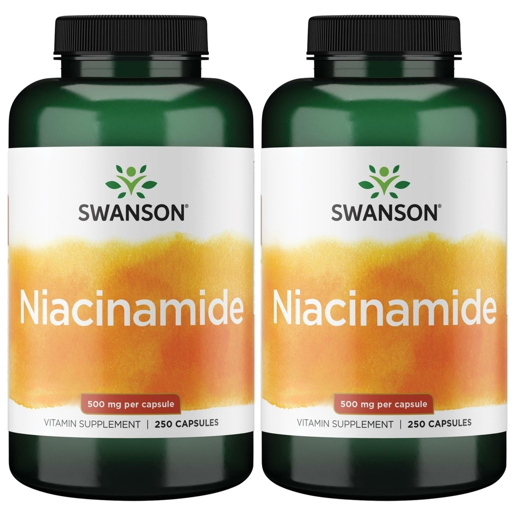 Swanson Niacinamide 500 mg 250 cápsulas (2 Pack)