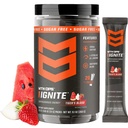 MTN OPS Ignite Trail Packs Energy Drink Powder, Gluten Free Nootropic Supplement Drink Mix, L Arginine, L Citrulline, Caffeine &amp; Nootropic Sugar Free Drink Mix, 20 Servings, Tiger's Blood