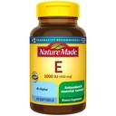 Nature Made Vitamina E 450 mg (1000 UI) dl-Alpha Softgels, 60 Cuenta para soporte antioxidante (paquete mayo Vary)