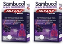 Sambucol Cold y Flu Relief Tablets - Homeopático Cold Medicine, Nasal & Sinus Congestion Relief, Use for Runny Nose, Coughing, Cold Remedy for Adults - Black Elderberry, 30 Count, 2-Pack