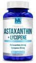 Astaxanthin y Lycopene Suplemento ← Lycopene 50mg Plus Astaxanthin 24mg Carotenoides Suplemento para la atención de la piel de bronce Visión &amp; Apoyo a la salud del corazón ← Vegan " Non-GMO (100 cápsulas vegetarianas)