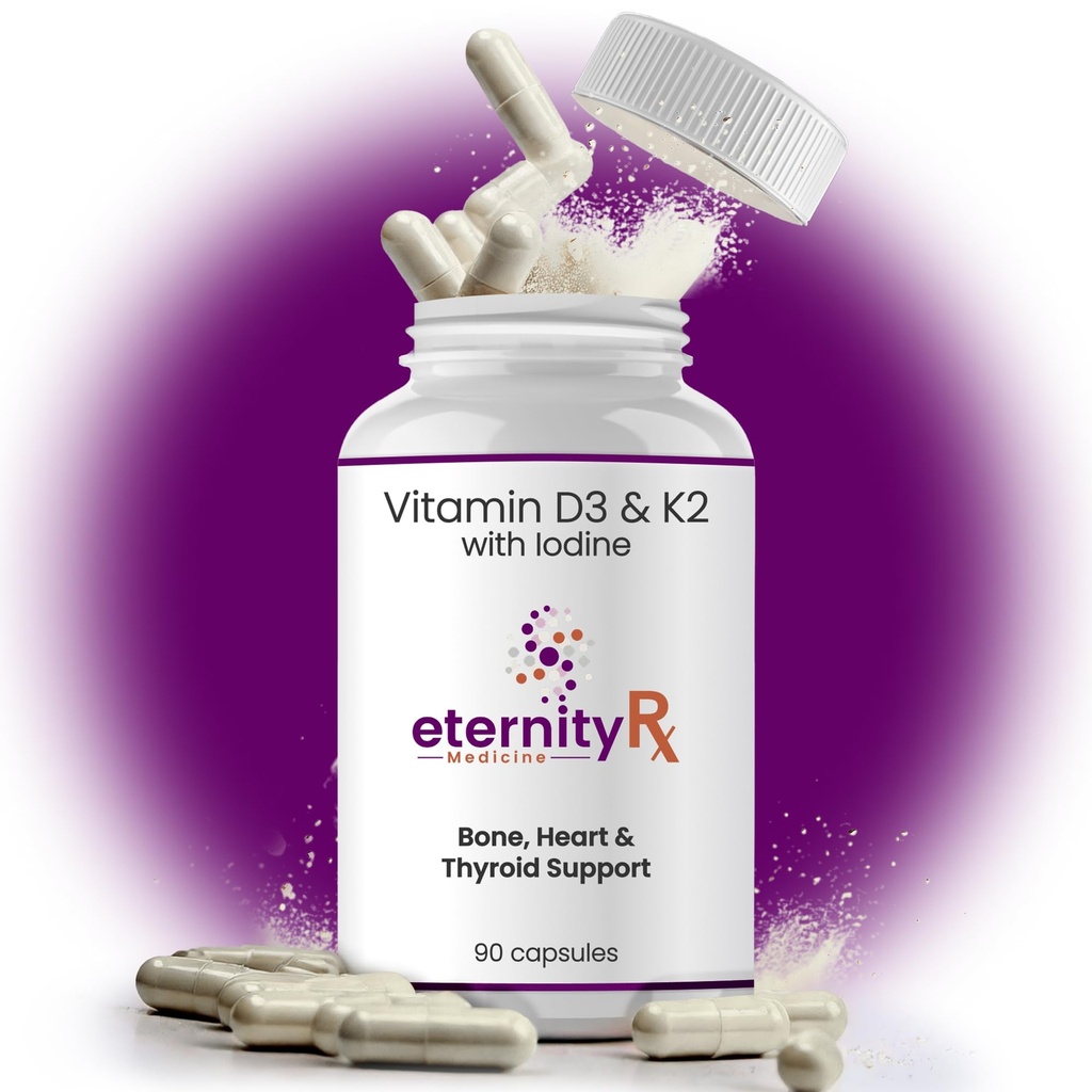 Vitamina D3 K2 5000 UI – High Potency D3 y K2 Suplemento para Bone, Heart &amp; Immune Support – Doctor Formulado – 90 cápsulas fáciles de cambiar – Non-GMO, USA Made