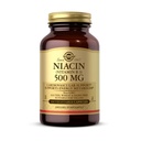Solgar Niacin (Vitamin B3) 500 mg, 100 cápsulas vegetales - Metabolismo energético - No GMO, Vegan, Gluten Gratis, Dairy Free, Kosher - 100 piezas