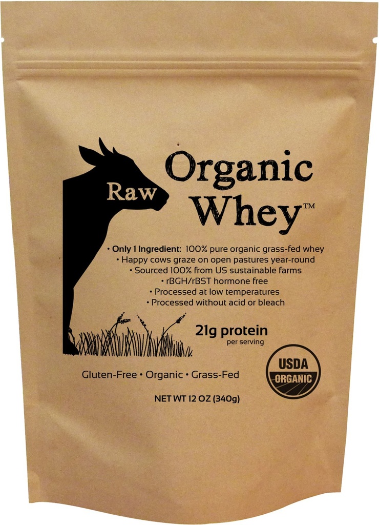 Polvo de proteína orgánica cruda, grano frito, saboreado – 1 ingrediente, sin aditivos o explosivos, sin adornos, hecho en EE.UU., 12 oz