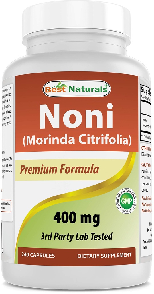 Mejores Naturales Noni 400 mg 240 cápsulas