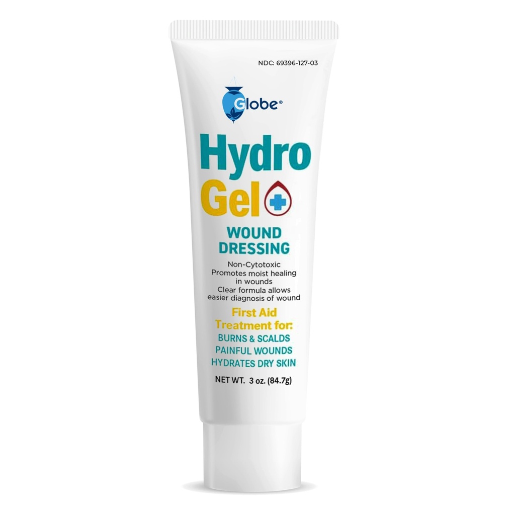 Globe (3 oz Tube Hydrogel First Aid Wound Dressing, Antiseptic Gel for Minor Cuts, Wounds, Scrapes, Rashes, Sunburns " Skin Irritations, Soothing " Moisturizing Solution, Rapid " Active Protection.