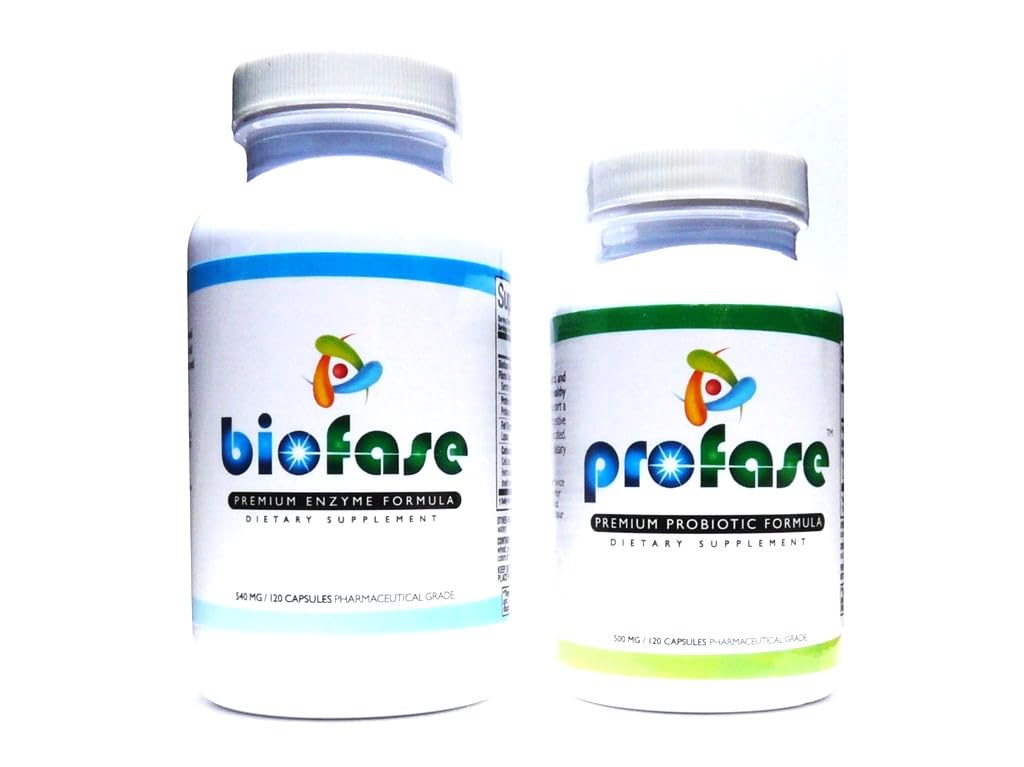 Biofase-Enzyme &amp; Profase-Probiotic Kit - Biofilm Defense, Supports Healthy Digestion &amp; Your Flora Balance - Small Kit