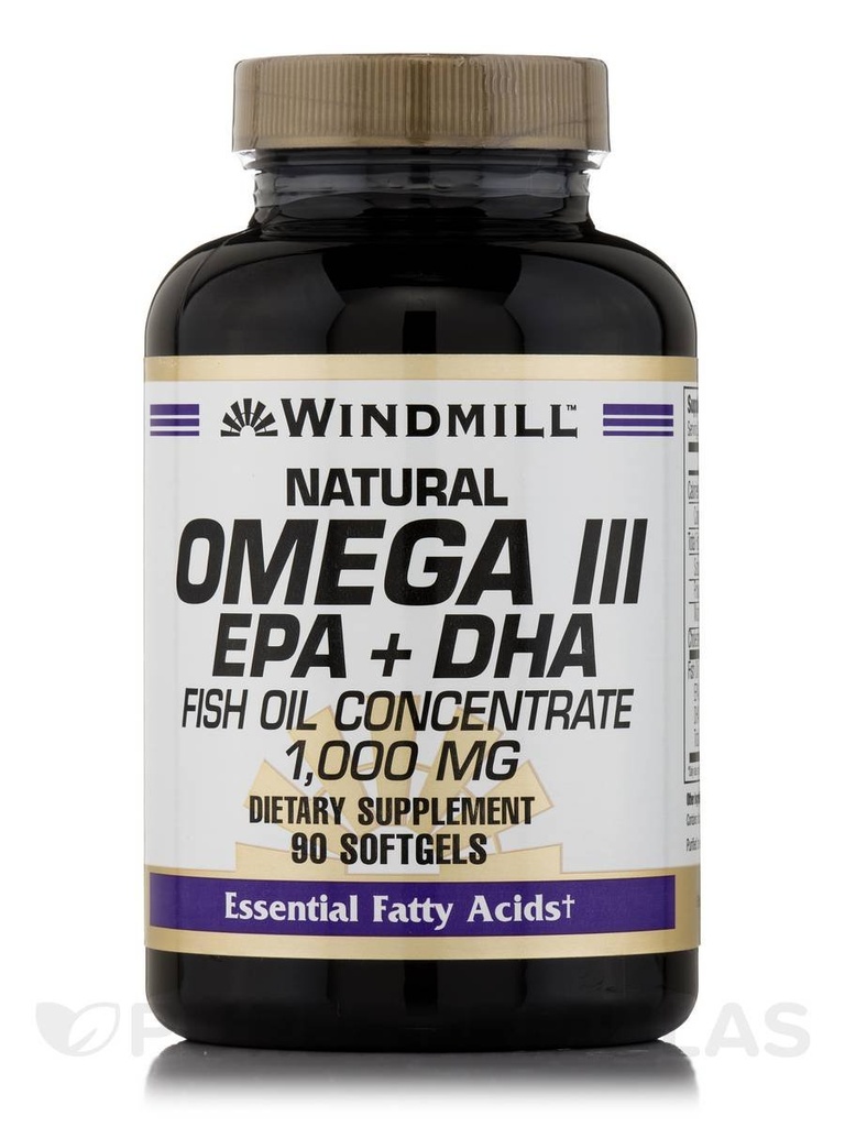 Windmill Omega 3 Fish Oil 1000 mg Softgels, 90 ct