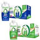 Orgain Clean Protein Shake, Grass Fed Dairy, Vanilla Bean (Pack of 12) y Orgain Organic Nutritional Protein Shake, Strawberries & Cream (Pack of 12)