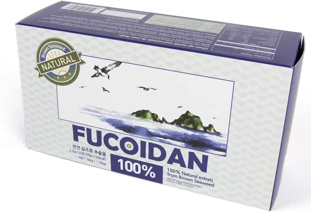 100% Natural Marrón Marrón Extracto Fucoidan USFDA Passed (ID Code 2030950)[Tipo de propietario] (50g)