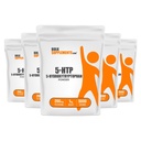 BulkSupplements.com 5-HTP Powder - 5-Hydroxytryptophan, 5 HTP Suplemento - 5-HTP 200mg, Mood Support Suplemento - Gluten Free, 200mg por Serving, 5kg (11 libras) (Pack of 5)