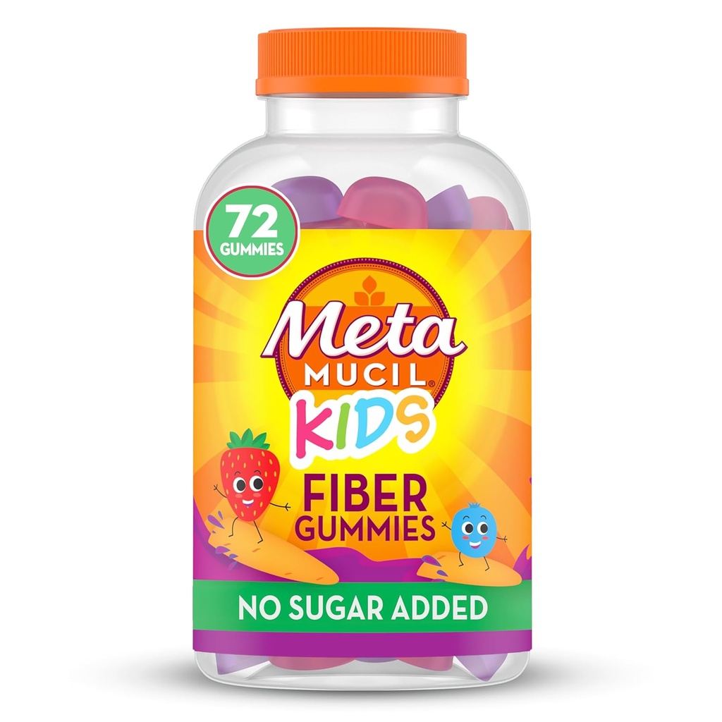 Metamucil, Metamucil Kids Fiber Suplemento Gummies, 72 Conde