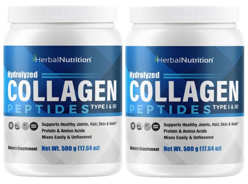 Los péptidos de colágeno Las proteínas hidrolizadas son proteínas vitales para uñas de pelo de piel y salud conjunta, Keto, Paleo Friendly, Non-GMO, Gluten Free, 45 Servings, 2 Containers