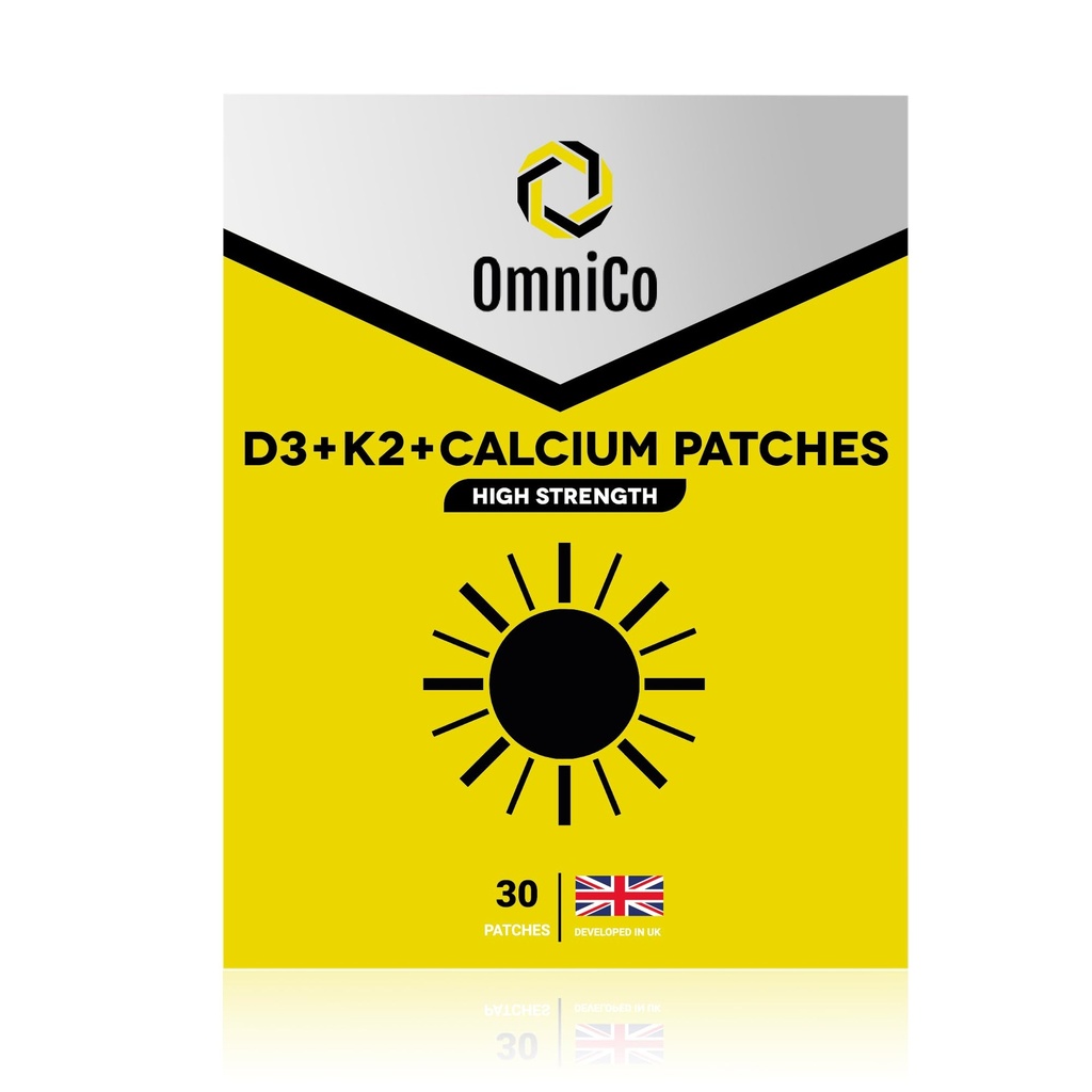 OmniCo - D3 + K2 + Patches de calcio – 30 Pack