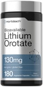 Horbäach Lithium Orotate 130mg  180 Capsules ← Non-GMO, Gluten Free  5mg Bioavailable Elemental Lithium