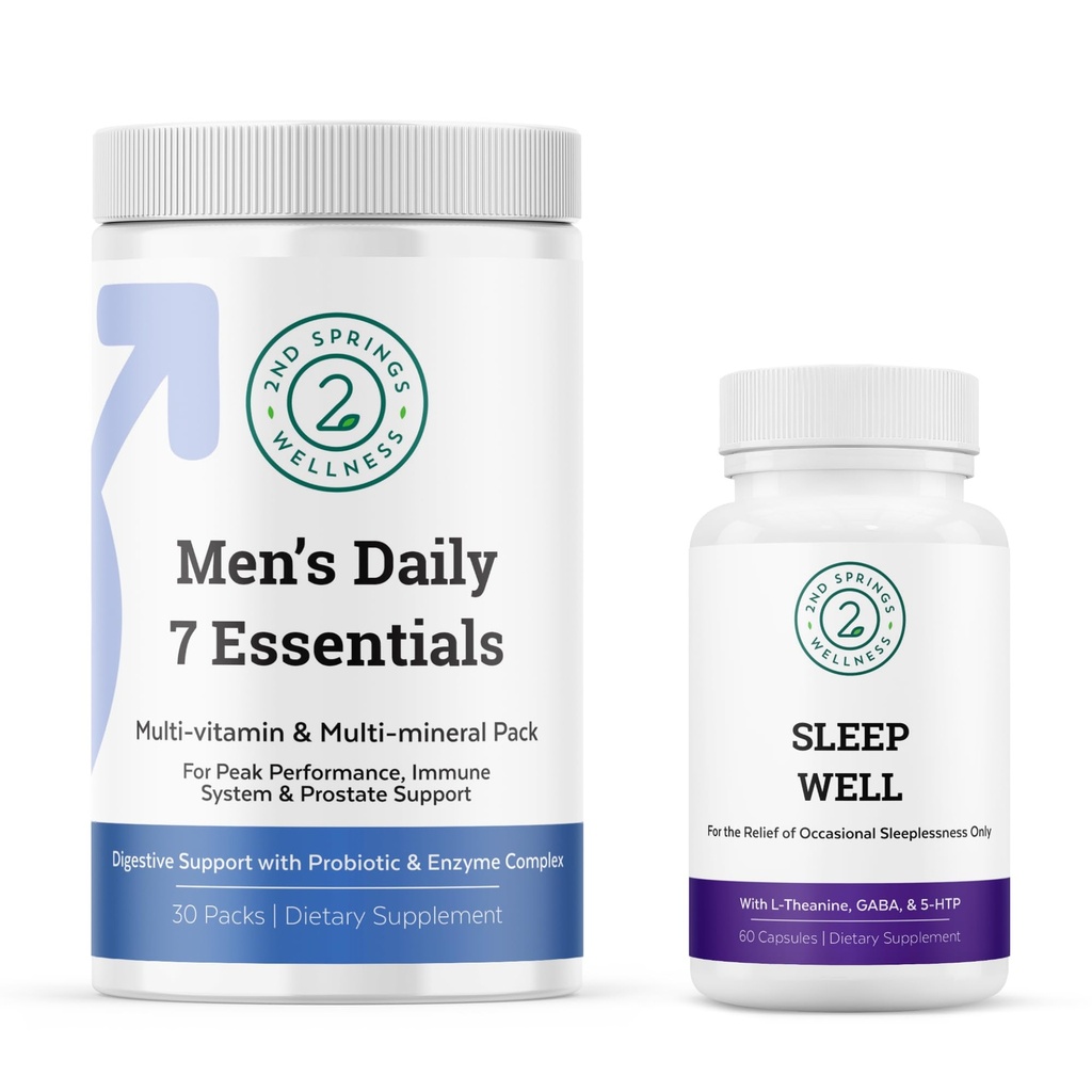Hombres Daily 7 Essentials & Sleep Complex Bundle