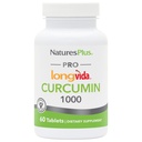 NaturesPlus PRO Longvida Curcumin 1000 mg - 60 Tablets - Promotes Healthy Free Radical Protection - Non-GMO, Vegan &amp; Gluten Free - 60 Servings