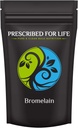 Prescrito para la vida Bromelain Powder 2400 GDU, Natural Pineapple Enzyme Powder, Vegan Bromelain Suplemento (56g)